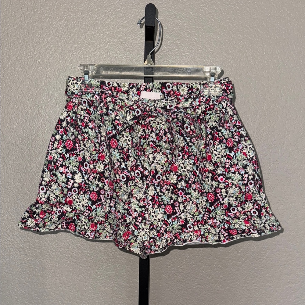 Cinq A Sept Floral Belted Shorts MSRP $295 size 12